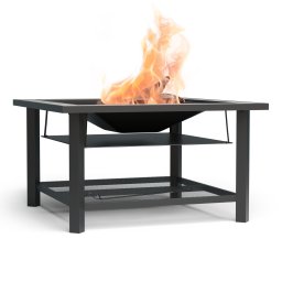Blumfeldt Merano Avanzato 3 az 1-ben, tűzrakóhely grill funkcióval, asztalként is használható, 87 x 87 cm (GQ15-Meranoavanzato)