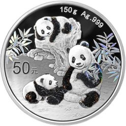 Panda (2025) - 150 g - ezüstszínű proof gyűjtői érme