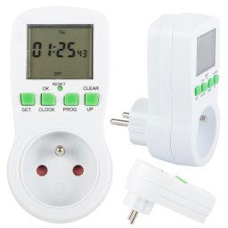 LCD időzítő kapcsoló 16A 3680W (11341)