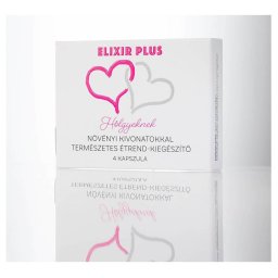 Elixir Plus vágyfokozó kapszula nőknek - 4 db természetes összetevőkkel