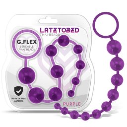 LateToBed G. Flex anál gyöngysor (lila)