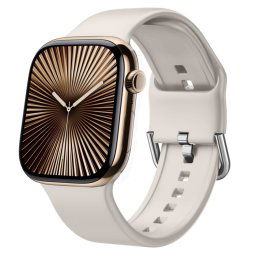 SILICONE Cserélhető szíj a Apple Watch 10-hez 46mm STARLIGHT
