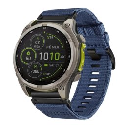 VÁSZON Cserélhető szíj Garmin Fenix 8 51mm kékhez