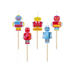 Tortagyertya Robotok 5 db/csomag