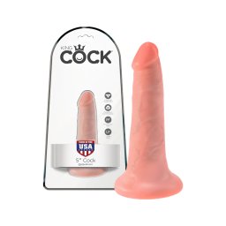 King Cock 5 dildó (13 cm) - natúr