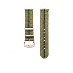 WB Original prémium kétrészes Nato óraszíj, zöld/fekete, 20mm