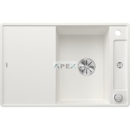 BLANCO AXIA III 45S-F fehér üveg tart, SZINTBE ÉPÍTÉS