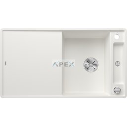 BLANCO AXIA III 5S-F fehér üveg tart., SZINTBE ÉPÍTÉS