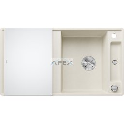 BLANCO AXIA III 5S-F törtfehér üveg tart., SZINTBE ÉPÍTÉS