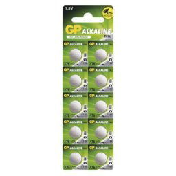 GP Alkáli gombelem LR44 (A76F) 10db