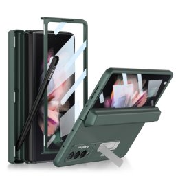 GKK BOX Védőburkolat állvánnyal Samsung Galaxy Z Fold 3 5G zöld