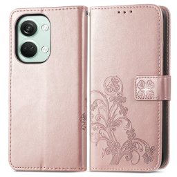 ART FLOWER S pénztárca tok One Plus Nord 3 5G halványrózsaszínhez