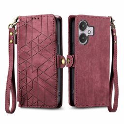 GEOM pénztárca tok Xiaomi Redmi 13C 5G piroshoz