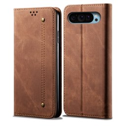 DENIM pénztárcahuzat Google Pixel 9-hez / Pixel 9 Pro barna