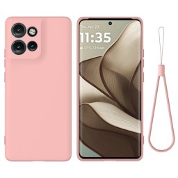 RUBBER Védőhuzat Motorola Edge 50 Neo / ThinkPhone 25 rózsaszínhez