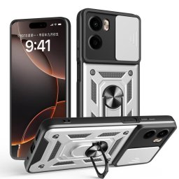RING KAMERA Fedél tartóval Motorola Moto G05 / Moto E15 ezüsthöz