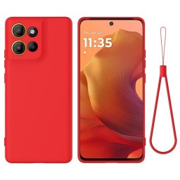 RUBBER Védőburkolat a Motorola Moto G15 / G15 Power red