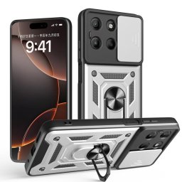 RING KAMERA Borító tartóval Motorola Moto G15 / G15 Power silver