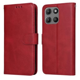 SMOOTH Pénztárca tok Motorola Moto G15 / G15 Power red