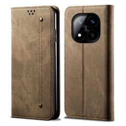 DENIM pénztárca tok Xiaomi Redmi Note 14 Pro+ 5G taupe