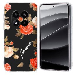 ART TPU Védőburkolat a Xiaomi Redmi Note 14 Pro+ 5G FLOWERS BE BLACK