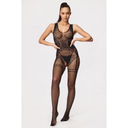 Zoe bodystocking fekete uni