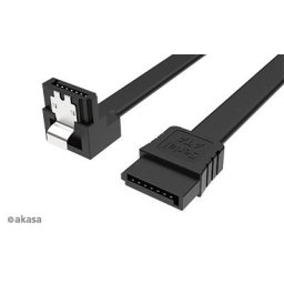 AKASA - Proslim SATA kábel 90° - 50 cm
