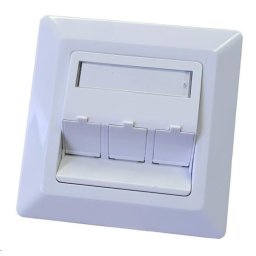 Univerzális aljzat 3 port - 80x80