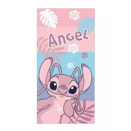 Disney Lilo és Stitch, A csillagkutya Pink fürdőlepedő, strand törölköző 70x140cm (Fast Dry)