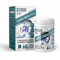 Natur Tanya Szerves Omega 3-6-9 lazac-, borágó-, krill olaj kapszula - 60 db