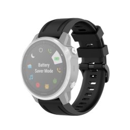 SZILIKON szíj Garmin Fenix 6S / 6S Pro / 6S Sapphire fekete