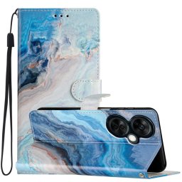 ART pénztárca huzat One Plus Nord CE 3 Lite 5G BLUE MARBLE telefonhoz