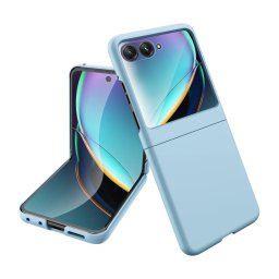 EXTRA PC Műanyag borítás üveggel külső kijelzőhöz Motorola Razr50 Ultra kék