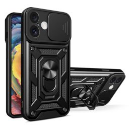 RING KAMERA Borító tartóval Apple iPhone 16 fekete