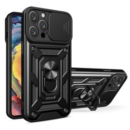 RING KAMERA Borító tartóval Apple számára iPhone 16 Pro Max fekete