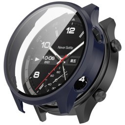 PC FULL COVER Műanyag borítás üveggel OnePlus-hoz Watch 2R sötétkék