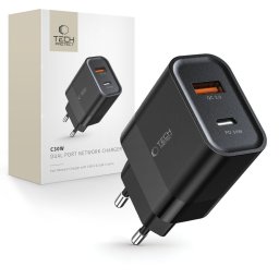 TECH-PROTECT C30W 2-PORT AC töltő 30W Fekete