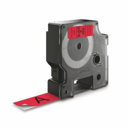 DYMO Feliratozógép szalag, 19 mm x 7 m, DYMO "D1", piros-fekete