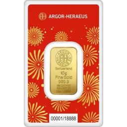 Argor Heraeus 10g - Kígyó éve (2025) - befektetési aranylap