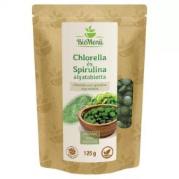 Biomenü Bio Chlorella és Spirulina alga tabletta - 125g