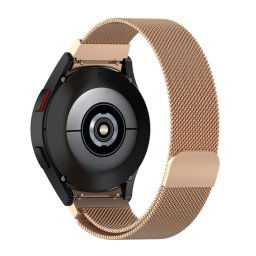 MILANESE Fém szíj a Samsung Galaxyhoz Watch FE rózsaszín arany
