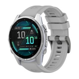 SILICONE Cserélhető szíj Garmin Fenix 8 43mm szürke