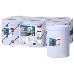 TORK Törlőpapír, tekercses, 18,5 cm átmérő, M4 rendszer, 2 rétegű, Advanced, TORK "Reflex plusz", kék