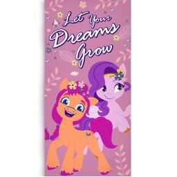 Én kicsi pónim Dreams Grow fürdőlepedő, strand törölköző 70x140cm