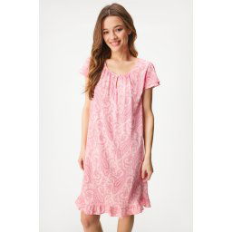 Ralph Lauren Classic Paisley rövid hálóing rózsaszín L