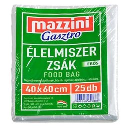 MAZZINI Élelmiszerzsák, erős, 25 db, 40 x 60 cm, MAZZINI "Gasztro"