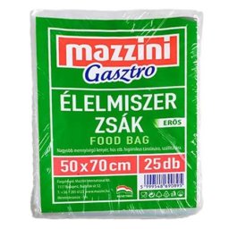 MAZZINI Élelmiszerzsák, erős, 25 db, 50 x 70 cm, MAZZINI "Gasztro"