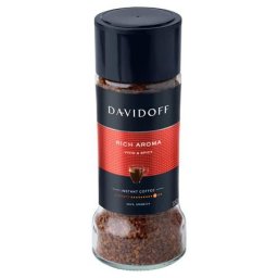 DAVIDOFF Instant kávé, 100 g, üveges, DAVIDOFF "Rich Aroma"
