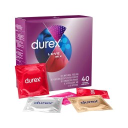 Durex Love Mix - óvszer csomag (40 db)