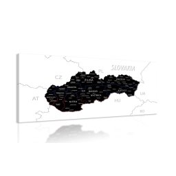 Kép modern Szlovákia térképe